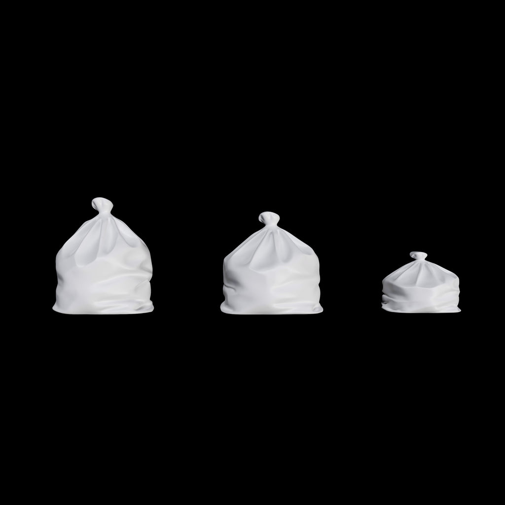 Miniature Garbage Bags for dioramas
